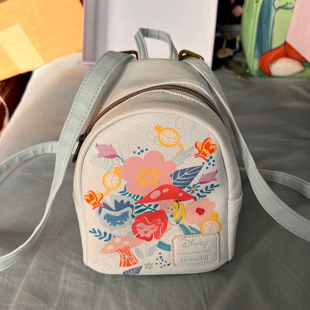 Loungefly Disney Alice In Wonderland Convertible Mini Bag